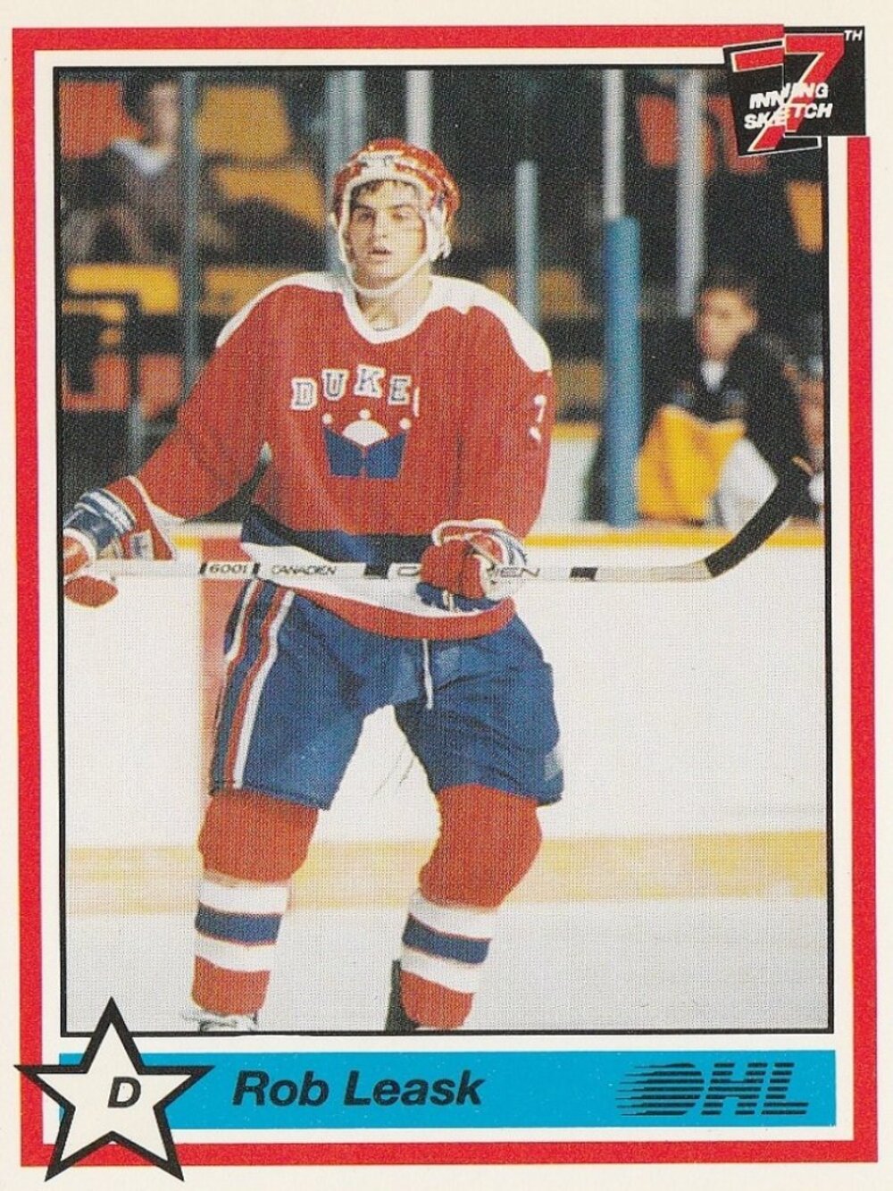 Rob Leask Hockey Card